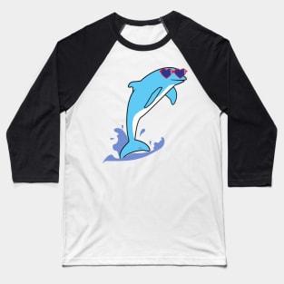 Cool Dolphin Baseball T-Shirt